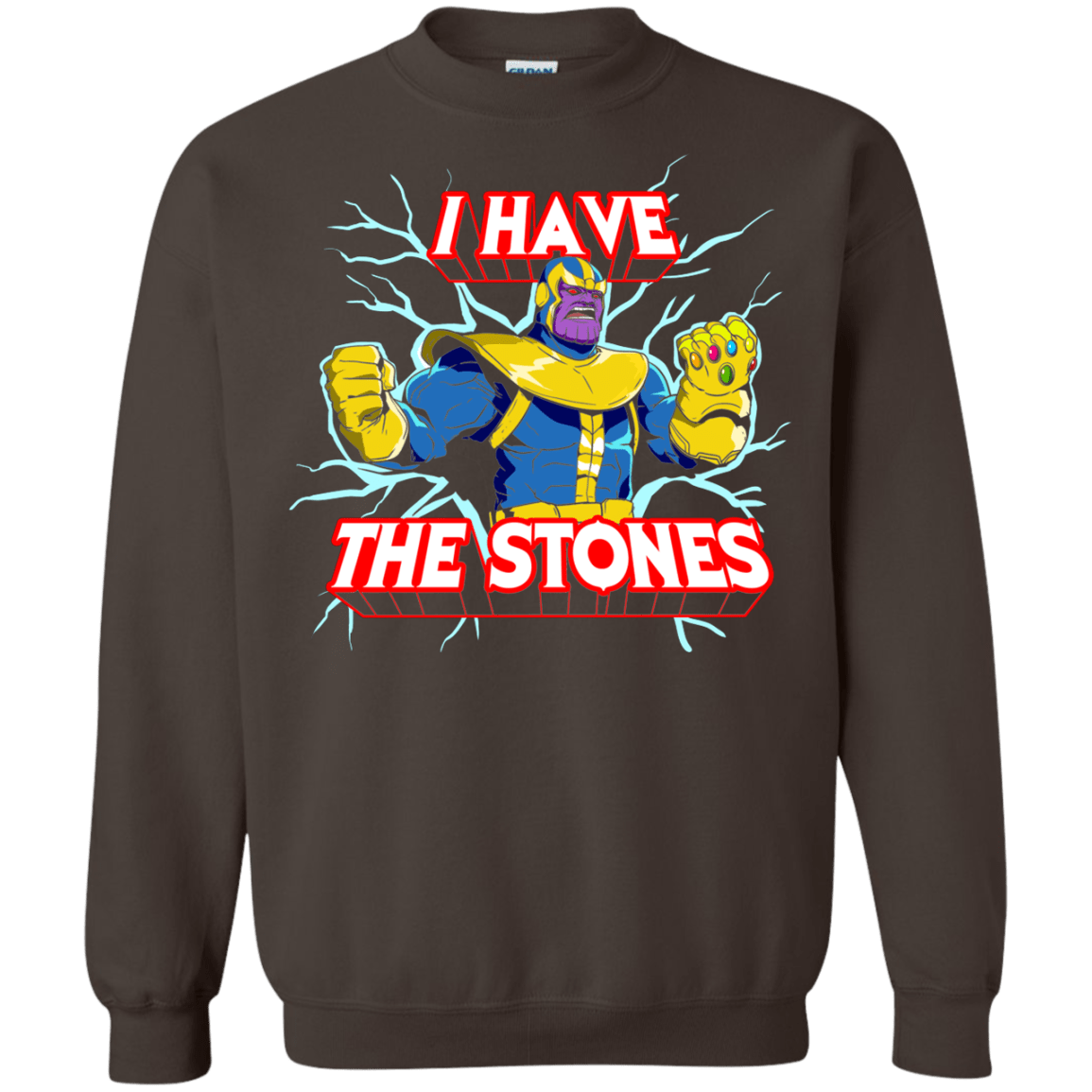 Sweatshirts Dark Chocolate / S Thanos stones Crewneck Sweatshirt