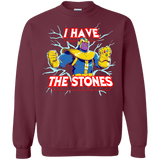Sweatshirts Maroon / S Thanos stones Crewneck Sweatshirt