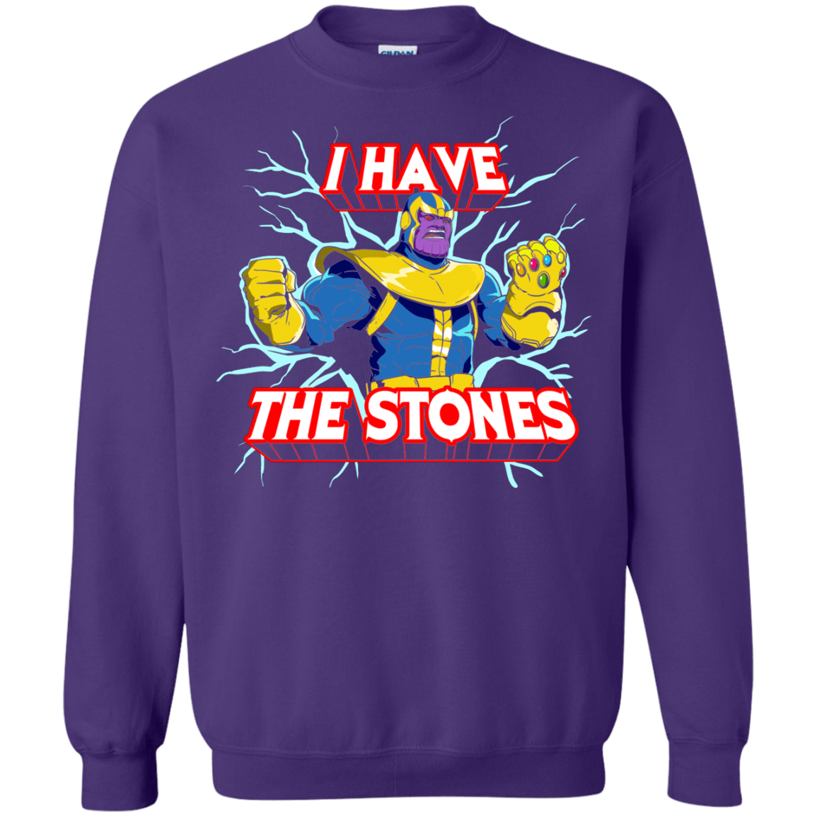 Sweatshirts Purple / S Thanos stones Crewneck Sweatshirt