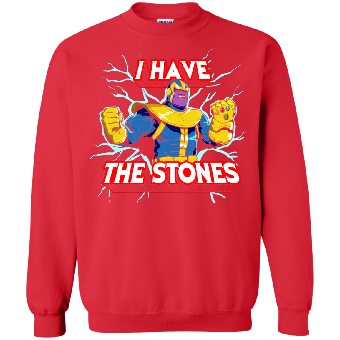 Sweatshirts Red / S Thanos stones Crewneck Sweatshirt