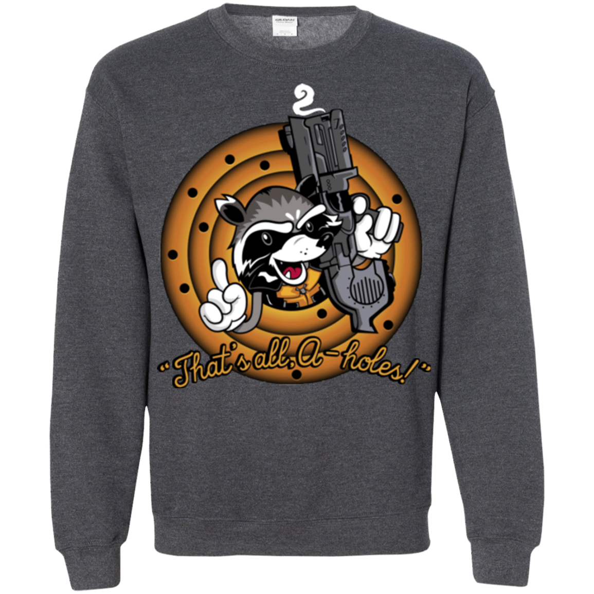 Sweatshirts Dark Heather / Small Thats All A-Holes Crewneck Sweatshirt