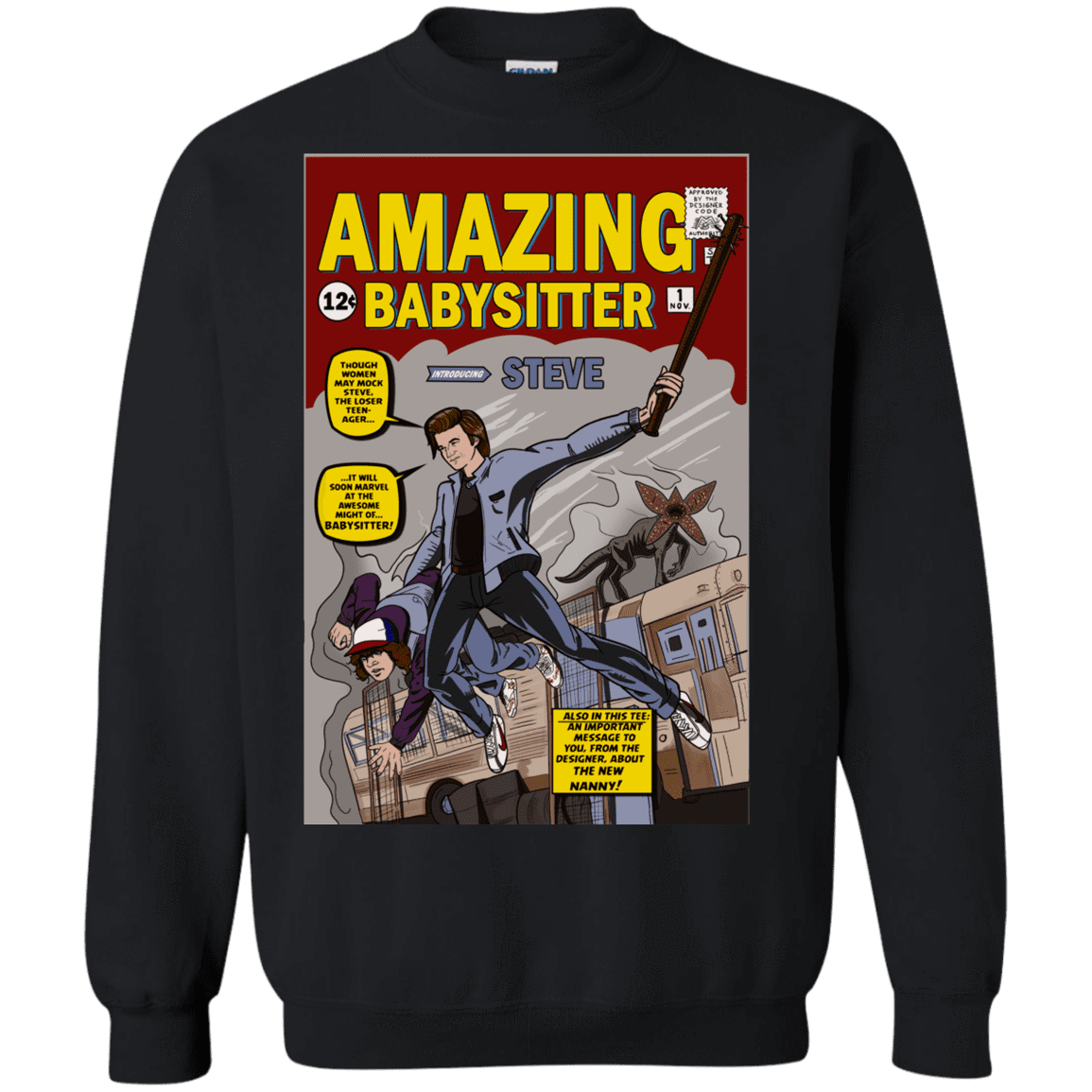 Sweatshirts Black / S The Amazing Babysitter Crewneck Sweatshirt