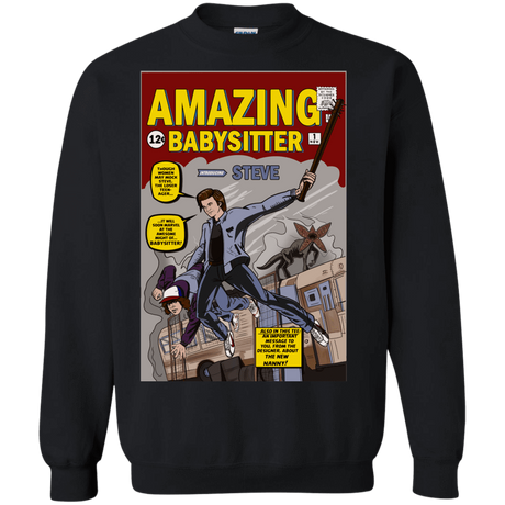 Sweatshirts Black / S The Amazing Babysitter Crewneck Sweatshirt