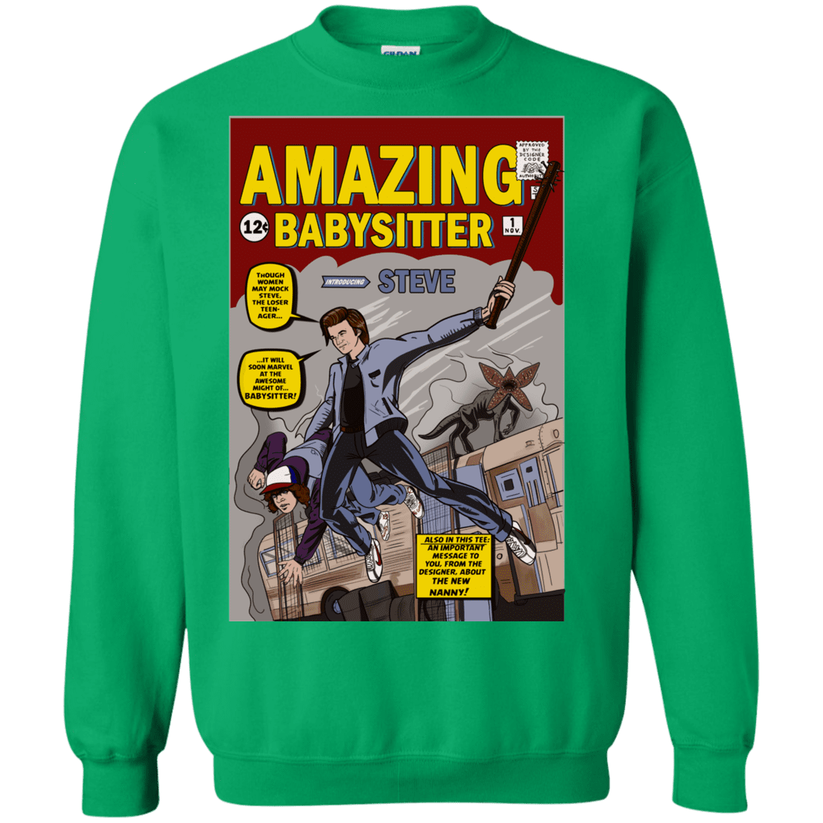 Sweatshirts Irish Green / S The Amazing Babysitter Crewneck Sweatshirt