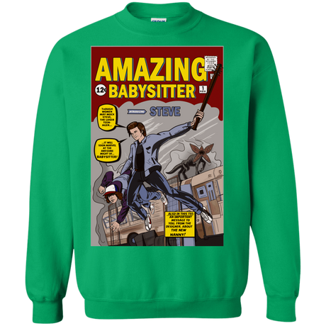 Sweatshirts Irish Green / S The Amazing Babysitter Crewneck Sweatshirt