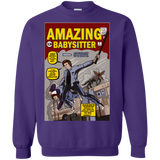 Sweatshirts Purple / S The Amazing Babysitter Crewneck Sweatshirt