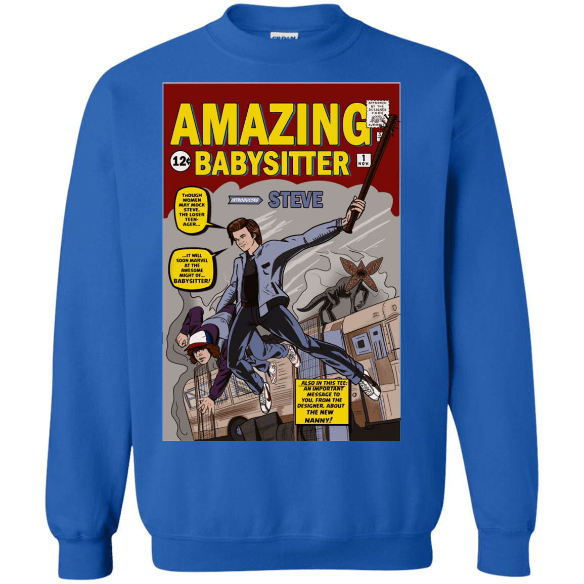 Sweatshirts Royal / S The Amazing Babysitter Crewneck Sweatshirt