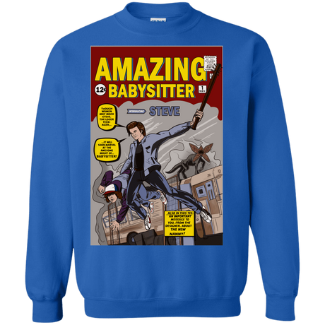 Sweatshirts Royal / S The Amazing Babysitter Crewneck Sweatshirt