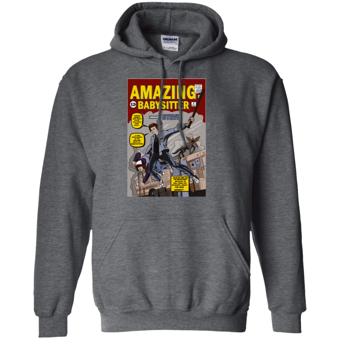 Sweatshirts Dark Heather / S The Amazing Babysitter Pullover Hoodie