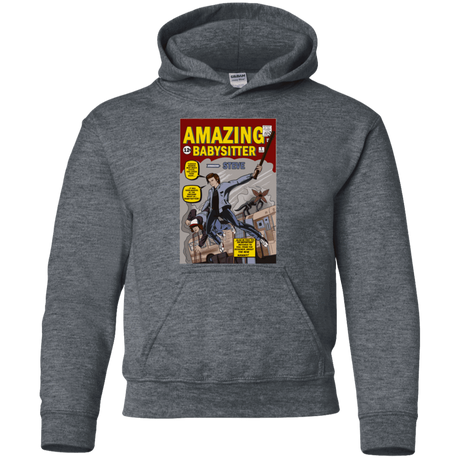 Sweatshirts Dark Heather / YS The Amazing Babysitter Youth Hoodie