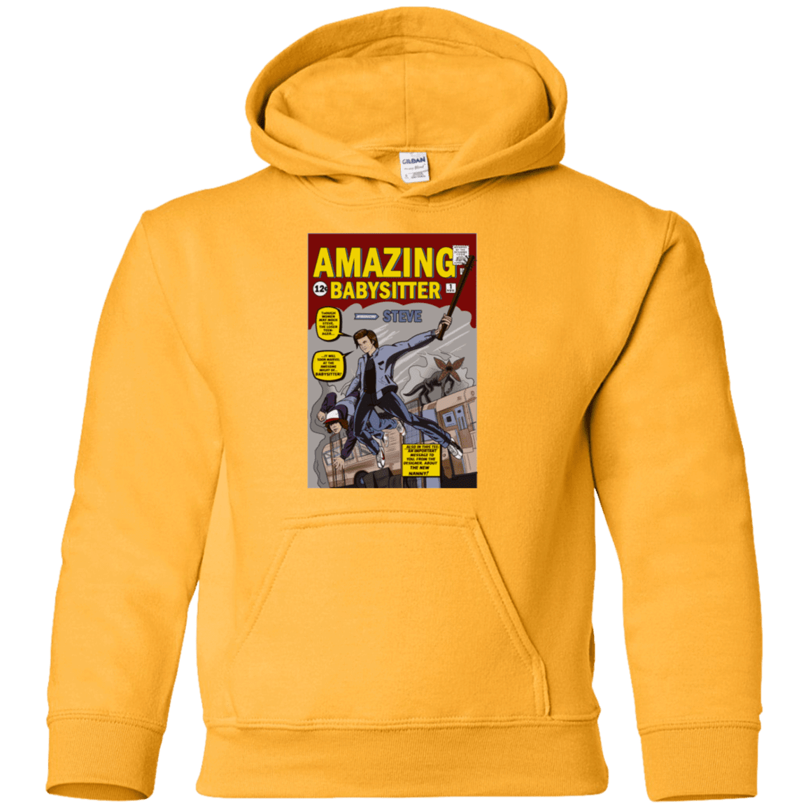 Sweatshirts Gold / YS The Amazing Babysitter Youth Hoodie