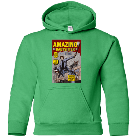 Sweatshirts Irish Green / YS The Amazing Babysitter Youth Hoodie