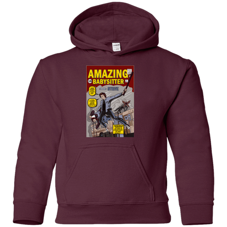 Sweatshirts Maroon / YS The Amazing Babysitter Youth Hoodie