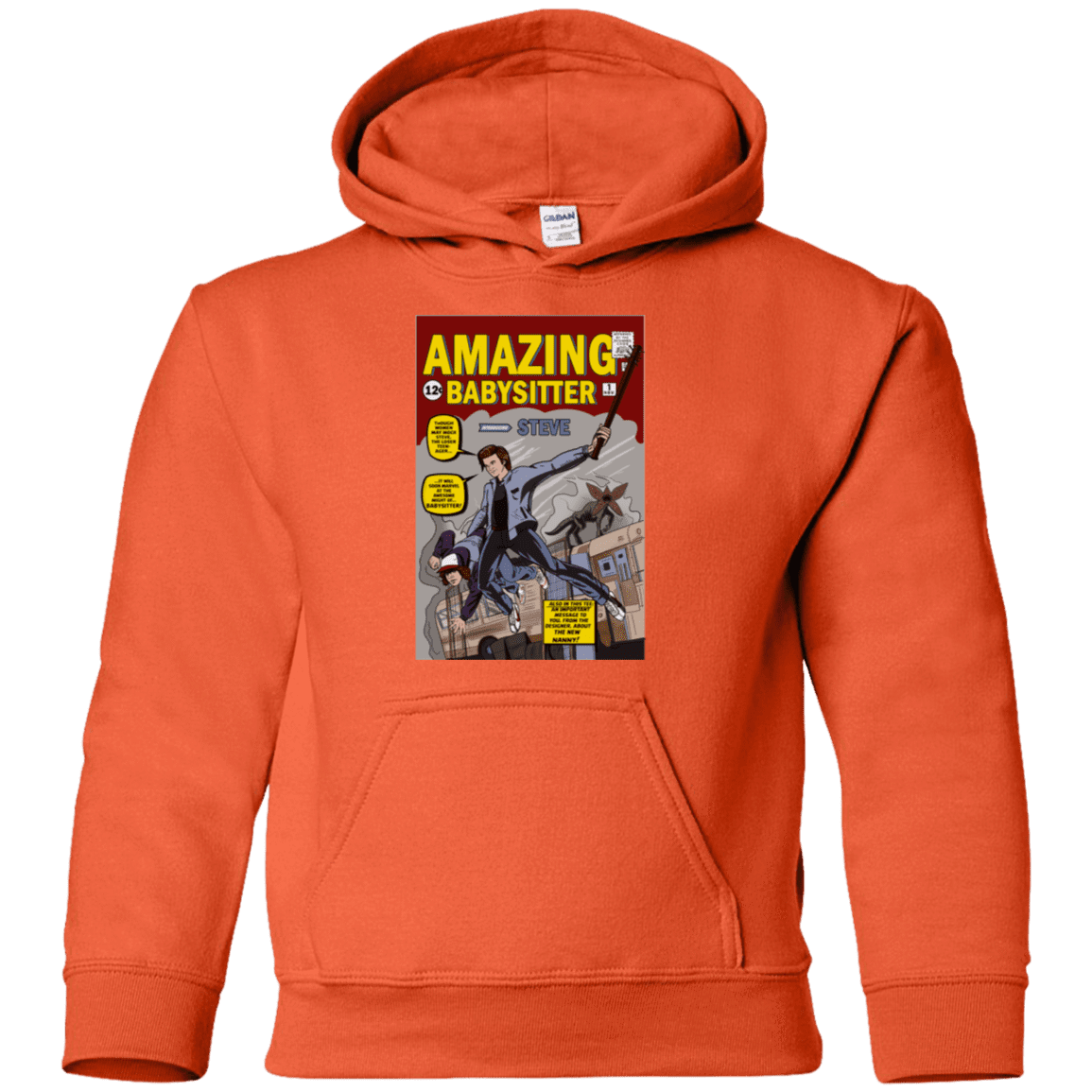 Sweatshirts Orange / YS The Amazing Babysitter Youth Hoodie