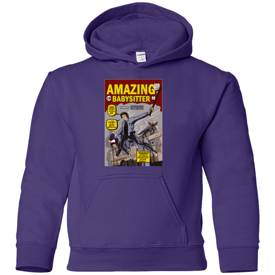 Sweatshirts Purple / YS The Amazing Babysitter Youth Hoodie