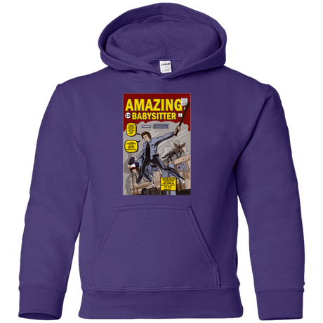 Sweatshirts Purple / YS The Amazing Babysitter Youth Hoodie