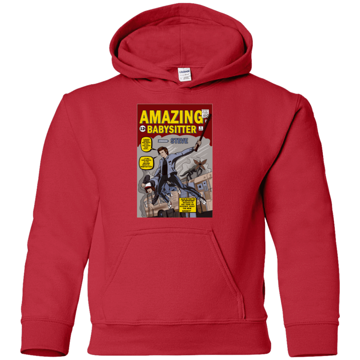 Sweatshirts Red / YS The Amazing Babysitter Youth Hoodie