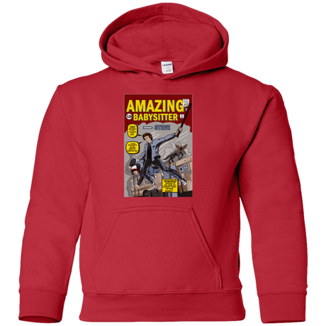 Sweatshirts Red / YS The Amazing Babysitter Youth Hoodie