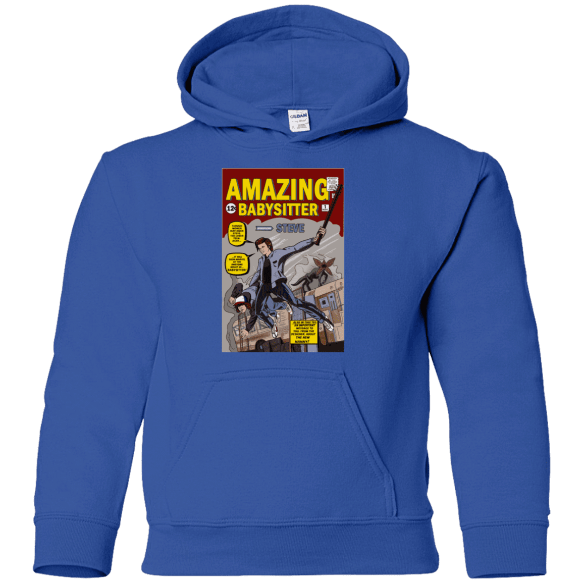 Sweatshirts Royal / YS The Amazing Babysitter Youth Hoodie