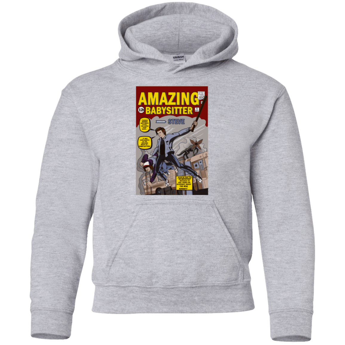 Sweatshirts Sport Grey / YS The Amazing Babysitter Youth Hoodie