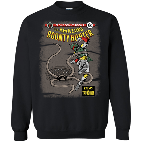 Sweatshirts Black / S The Amazing Bounty Hunter Crewneck Sweatshirt