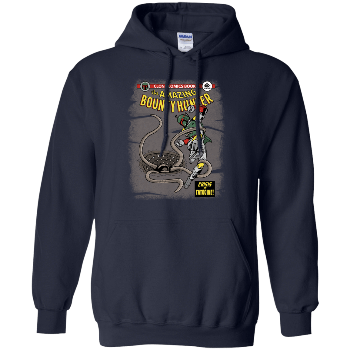 Sweatshirts Navy / S The Amazing Bounty Hunter Pullover Hoodie