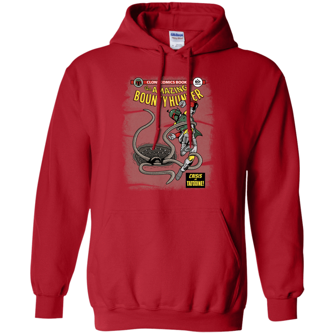 Sweatshirts Red / S The Amazing Bounty Hunter Pullover Hoodie