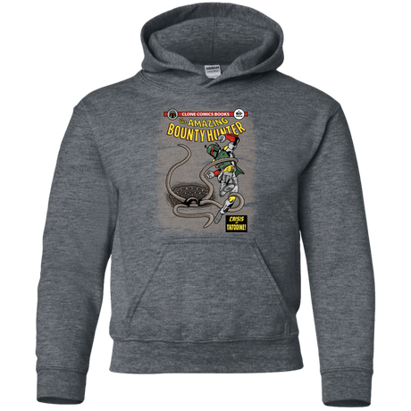 Sweatshirts Dark Heather / YS The Amazing Bounty Hunter Youth Hoodie