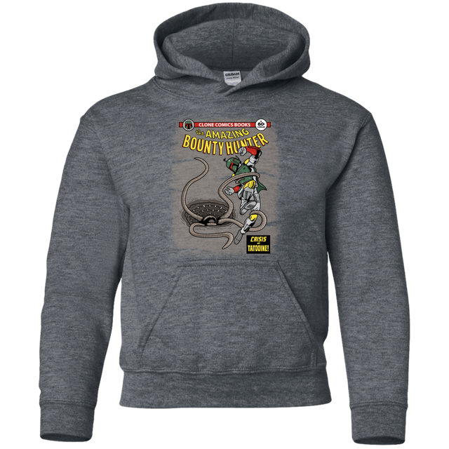 Sweatshirts Dark Heather / YS The Amazing Bounty Hunter Youth Hoodie