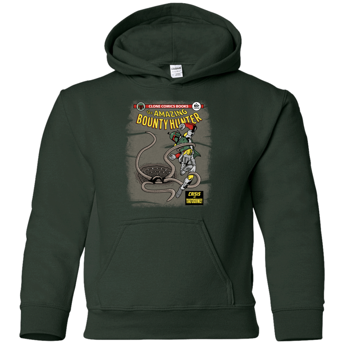 Sweatshirts Forest Green / YS The Amazing Bounty Hunter Youth Hoodie