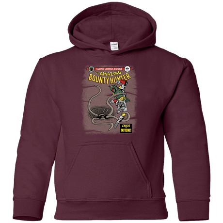 Sweatshirts Maroon / YS The Amazing Bounty Hunter Youth Hoodie