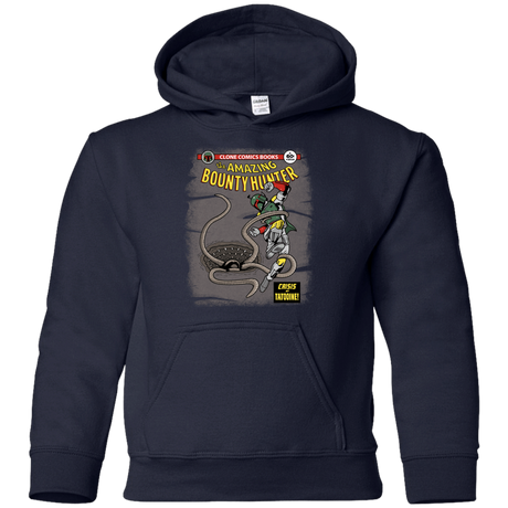 Sweatshirts Navy / YS The Amazing Bounty Hunter Youth Hoodie