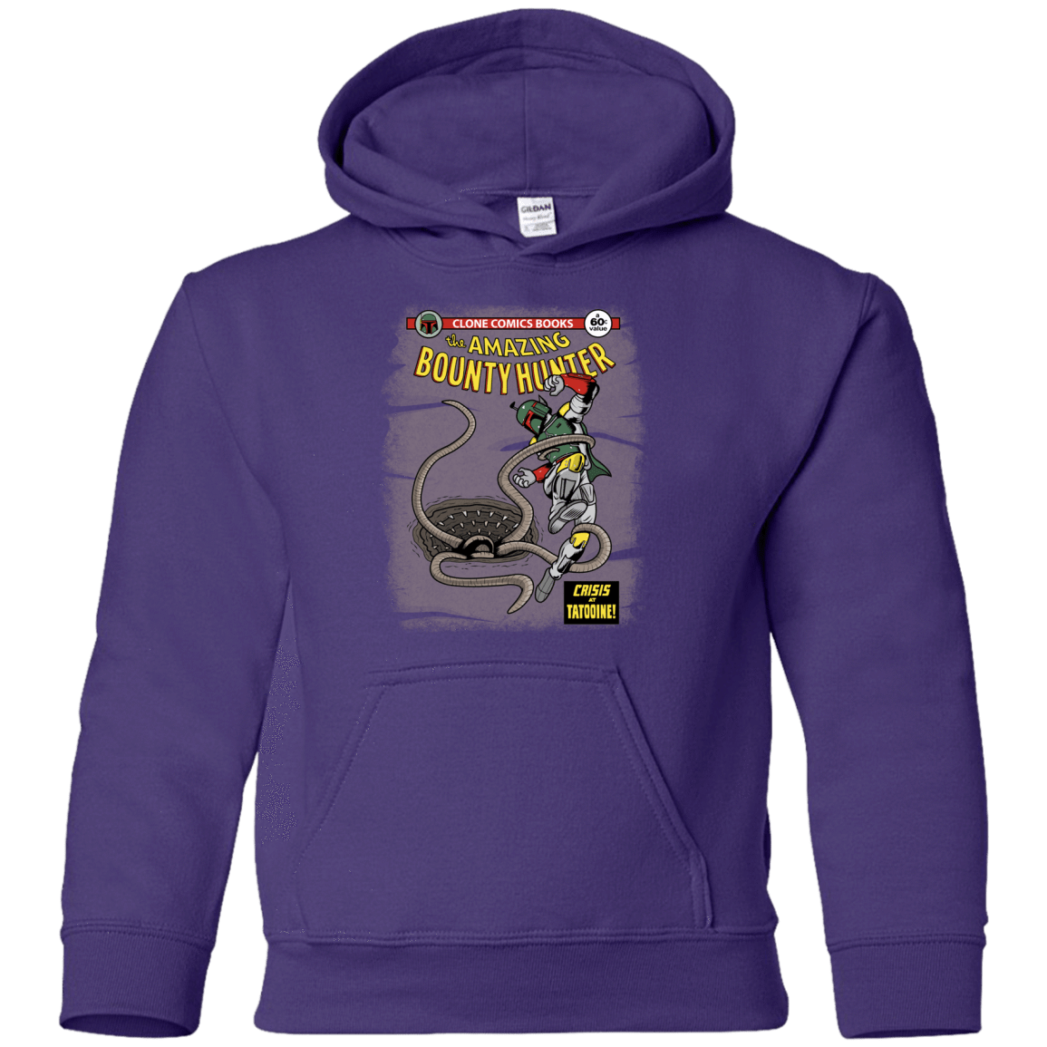 Sweatshirts Purple / YS The Amazing Bounty Hunter Youth Hoodie