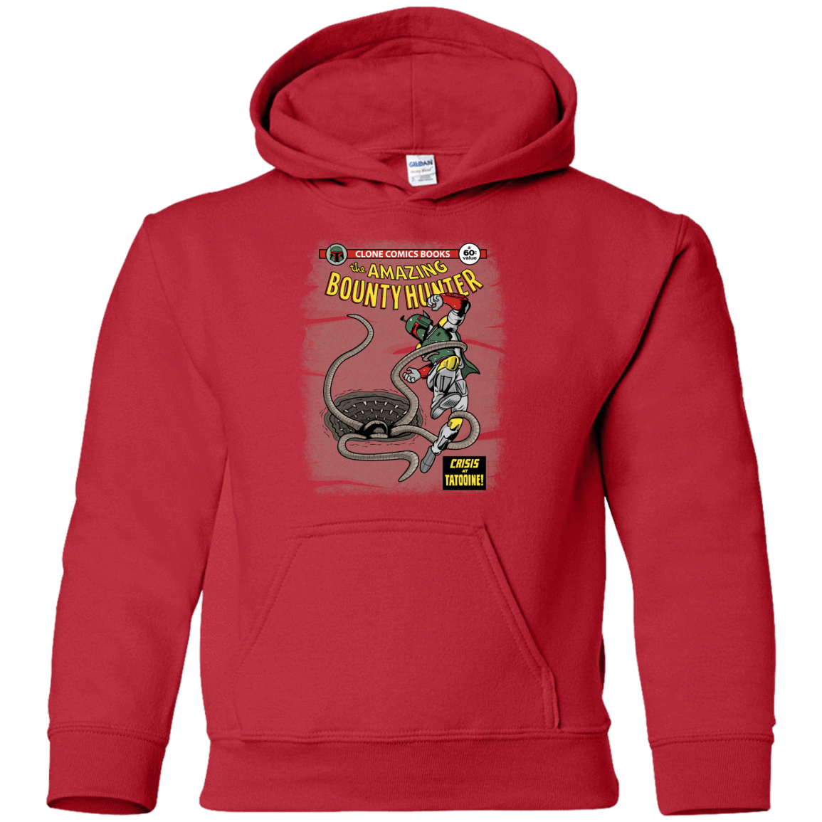 Sweatshirts Red / YS The Amazing Bounty Hunter Youth Hoodie