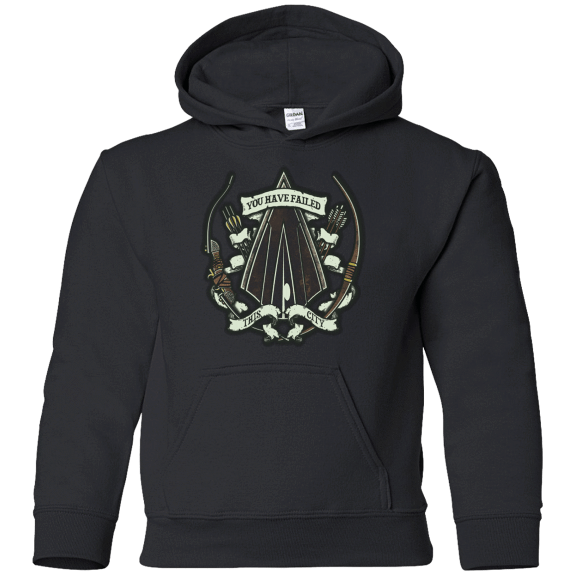 Sweatshirts Black / YS The Arrow Crest Youth Hoodie
