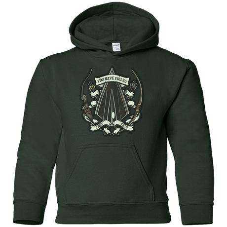 Sweatshirts Forest Green / YS The Arrow Crest Youth Hoodie