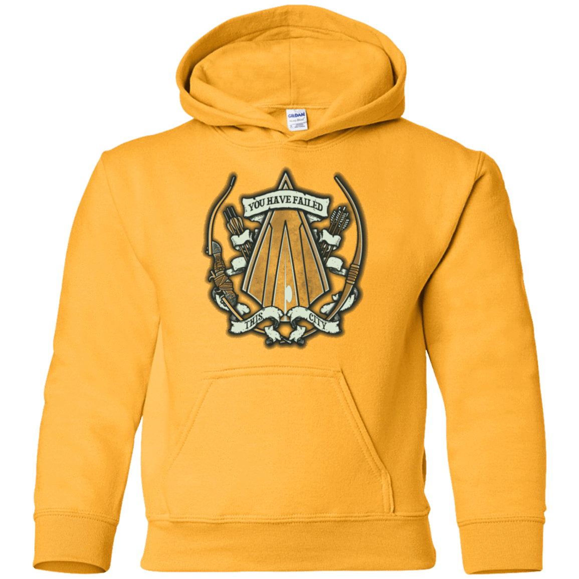 Sweatshirts Gold / YS The Arrow Crest Youth Hoodie