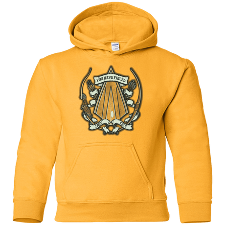Sweatshirts Gold / YS The Arrow Crest Youth Hoodie