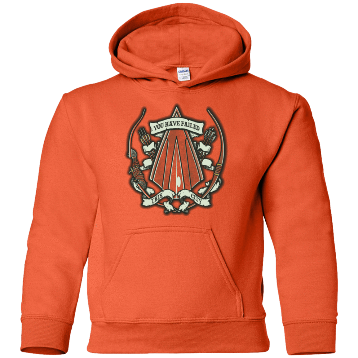 Sweatshirts Orange / YS The Arrow Crest Youth Hoodie