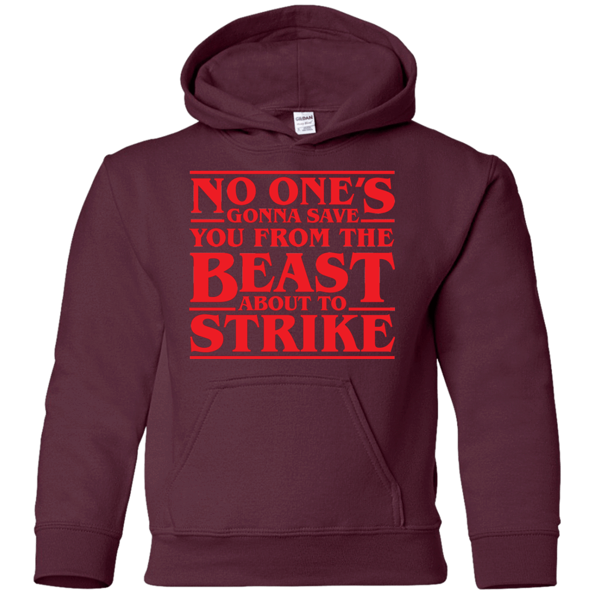 Sweatshirts Maroon / YS The Beast Youth Hoodie