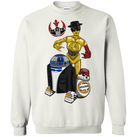 Sweatshirts White / Small The Beastie Droids Crewneck Sweatshirt