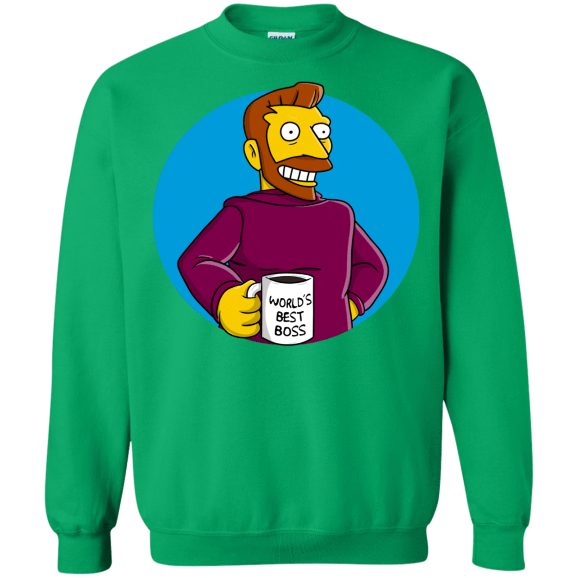 Sweatshirts Irish Green / S The Best Boss Crewneck Sweatshirt