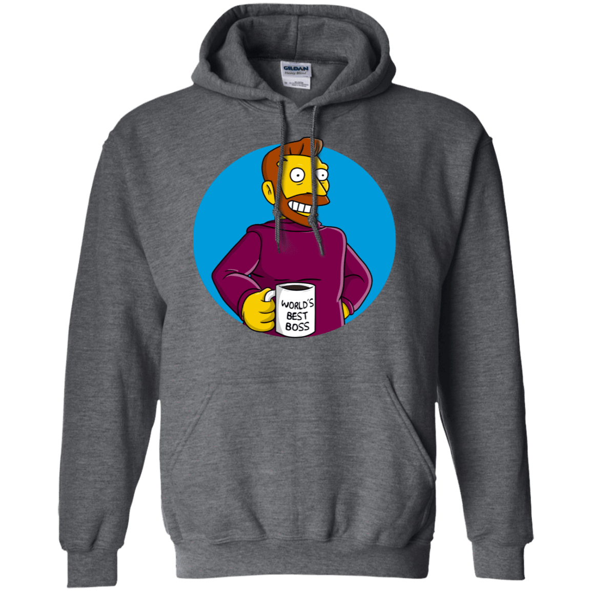 Sweatshirts Dark Heather / S The Best Boss Pullover Hoodie