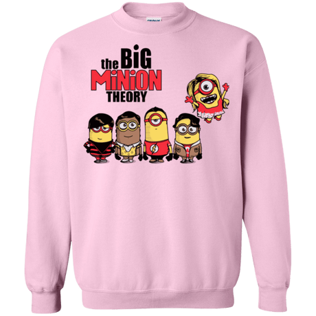 Sweatshirts Light Pink / Small THE BIG MINION THEORY Crewneck Sweatshirt