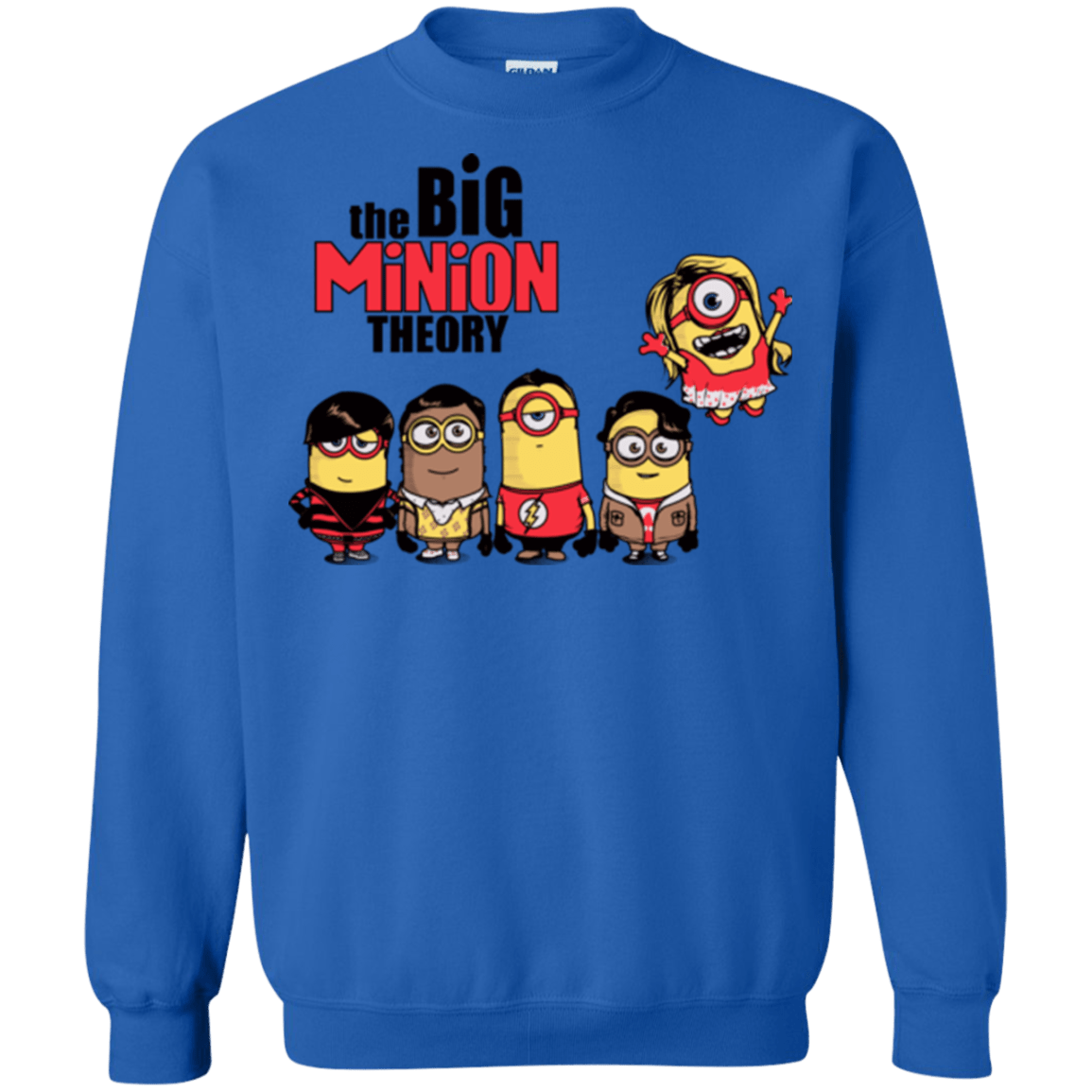 Sweatshirts Royal / Small THE BIG MINION THEORY Crewneck Sweatshirt