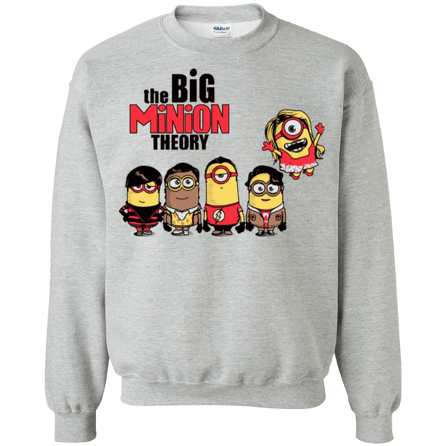 Sweatshirts Sport Grey / Small THE BIG MINION THEORY Crewneck Sweatshirt