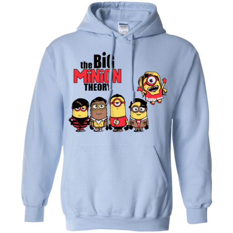 Sweatshirts Light Blue / Small THE BIG MINION THEORY Pullover Hoodie