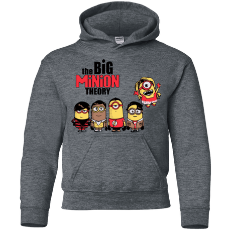 Sweatshirts Dark Heather / YS THE BIG MINION THEORY Youth Hoodie