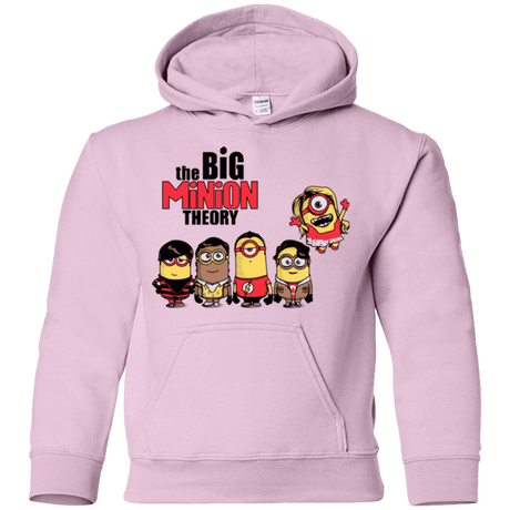 Sweatshirts Light Pink / YS THE BIG MINION THEORY Youth Hoodie