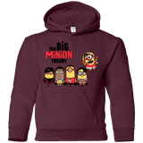 Sweatshirts Maroon / YS THE BIG MINION THEORY Youth Hoodie